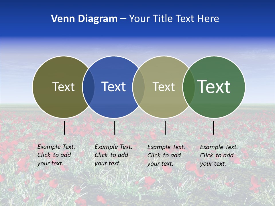 Red Grass Landscape PowerPoint Template