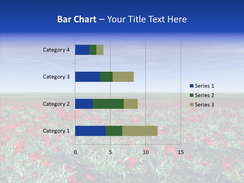 Red Grass Landscape PowerPoint Template