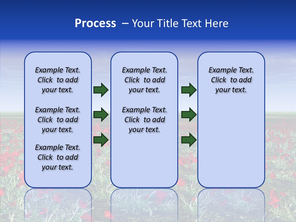 Red Grass Landscape PowerPoint Template