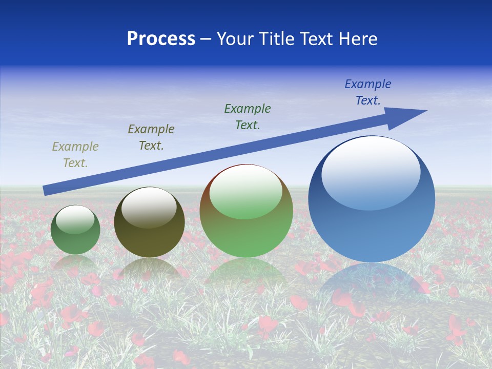 Red Grass Landscape PowerPoint Template