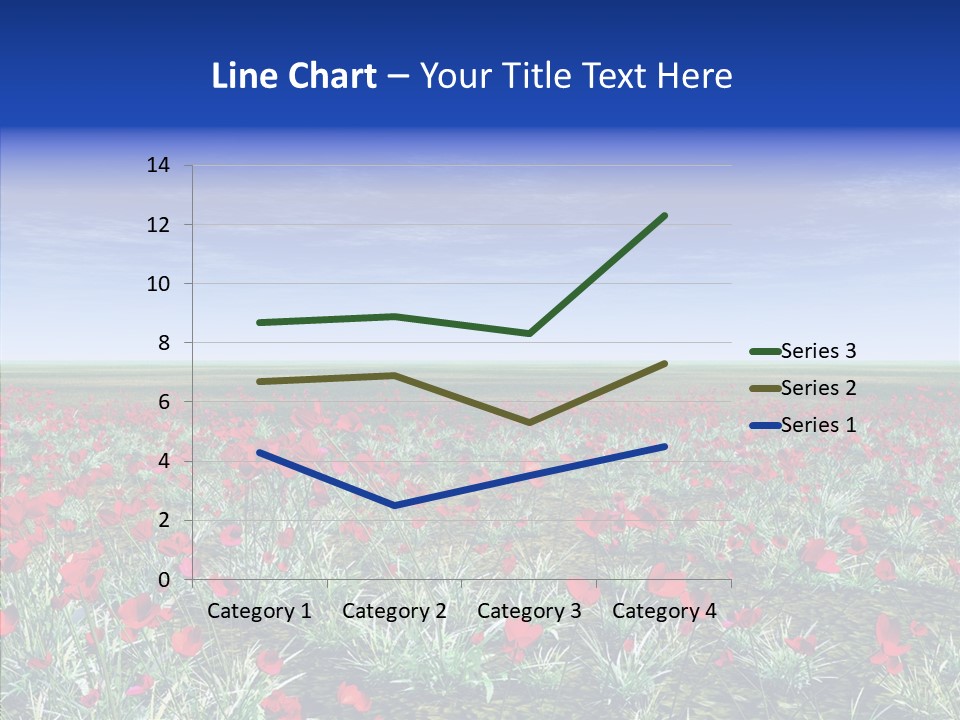 Red Grass Landscape PowerPoint Template