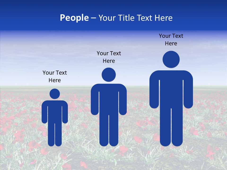 Red Grass Landscape PowerPoint Template