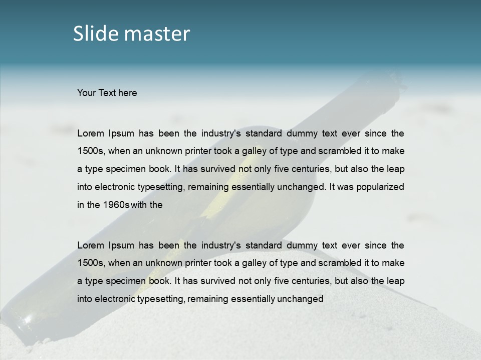 Water Paper Help PowerPoint Template