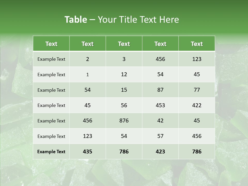 Food Composition Color PowerPoint Template