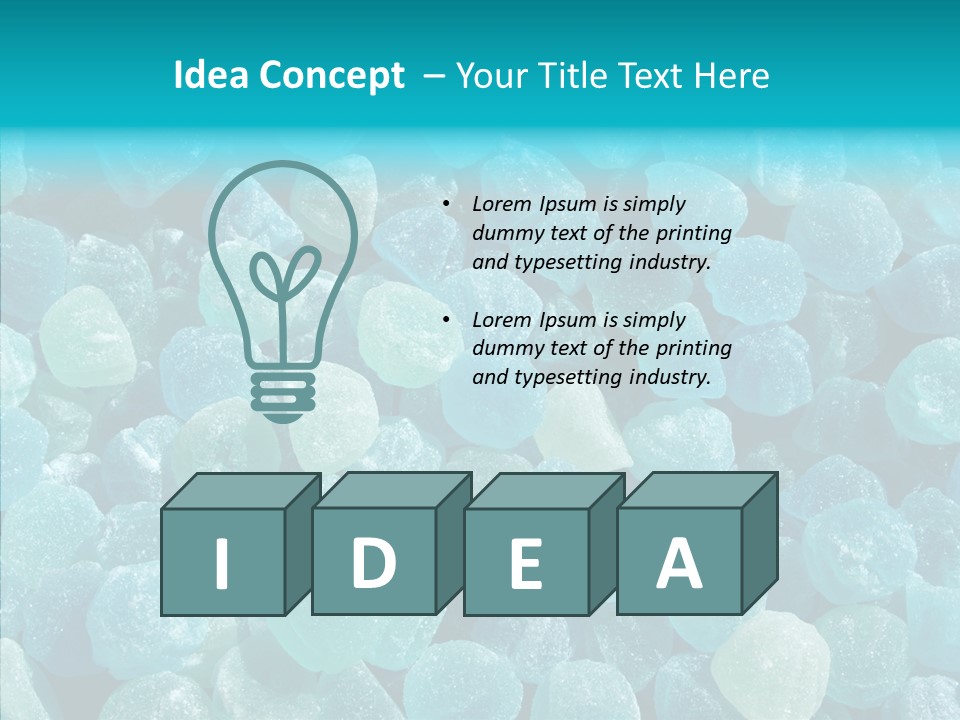 Appetizing Candy Flavor PowerPoint Template