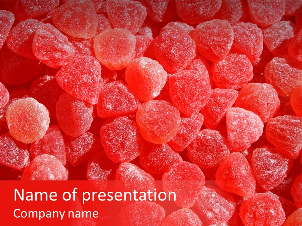 Candy Appetizing Sweet PowerPoint Template