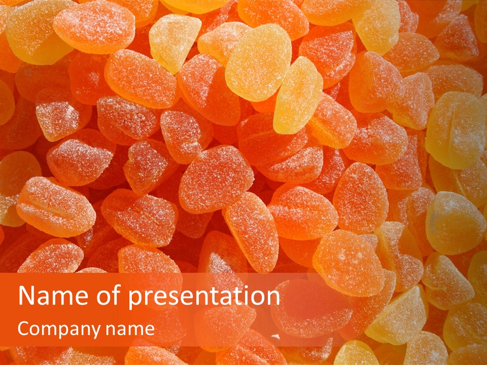 Flavor Background Candy PowerPoint Template