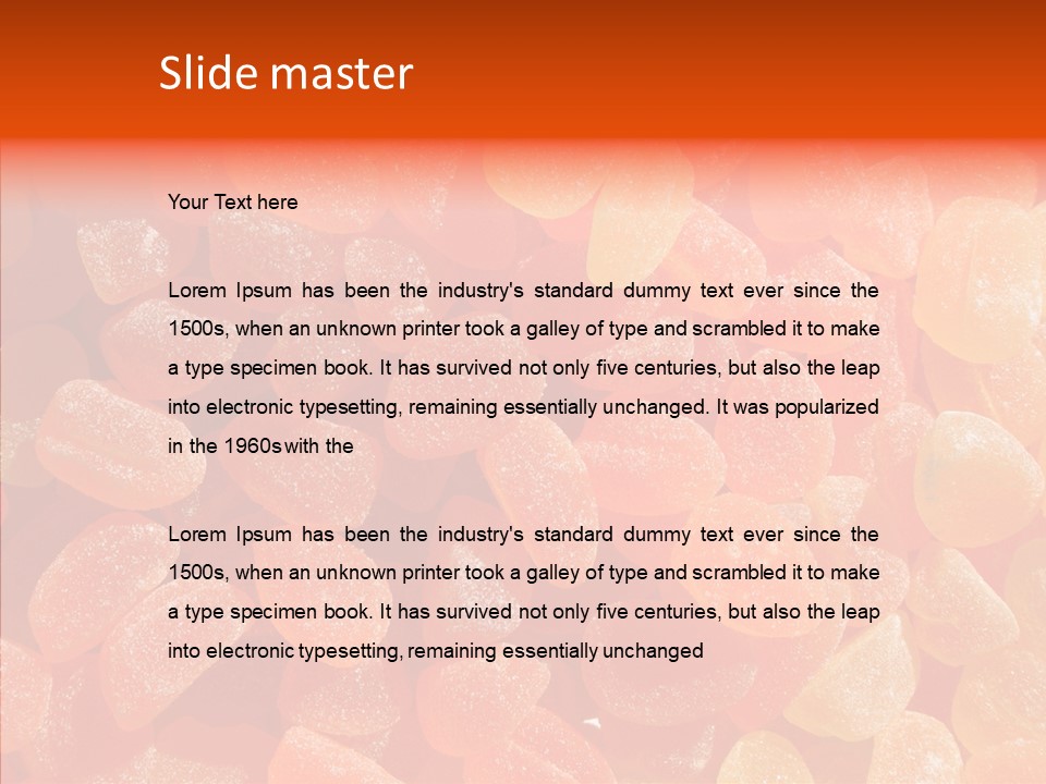 Flavor Background Candy PowerPoint Template