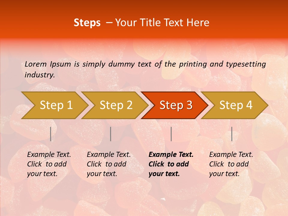 Flavor Background Candy PowerPoint Template