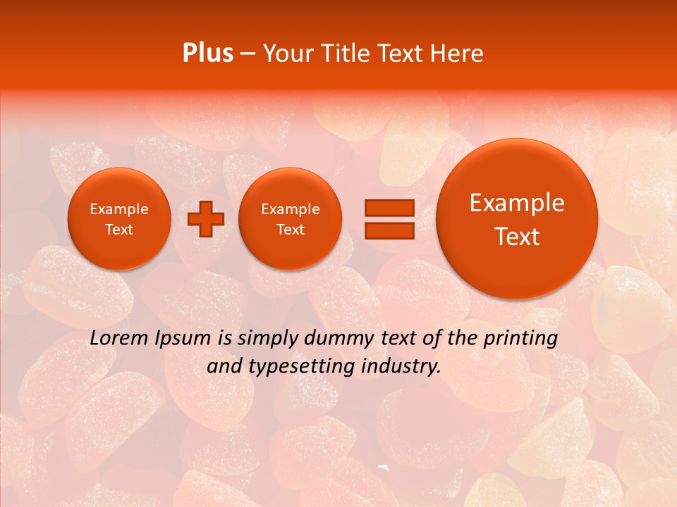 Flavor Background Candy PowerPoint Template