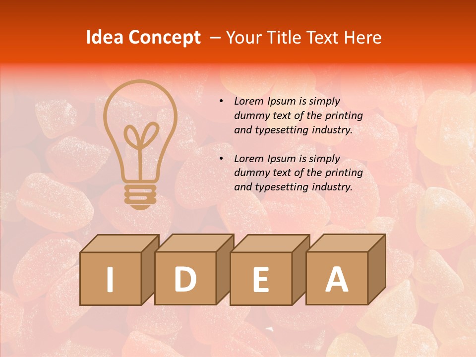 Flavor Background Candy PowerPoint Template