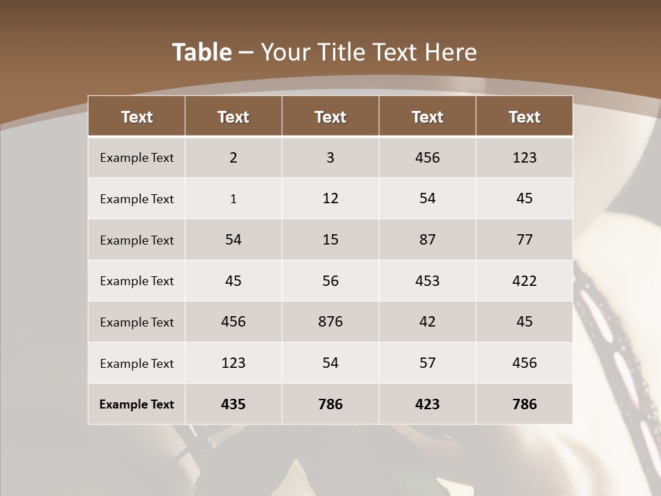 Sensual Woman With Red Rose PowerPoint Template