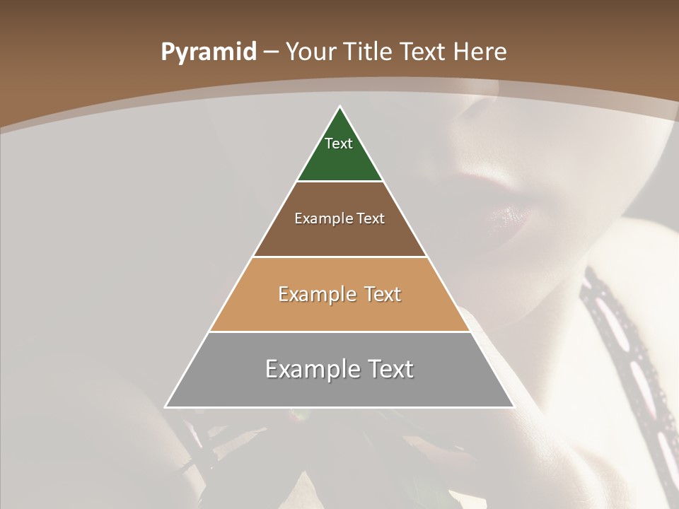 Sensual Woman With Red Rose PowerPoint Template