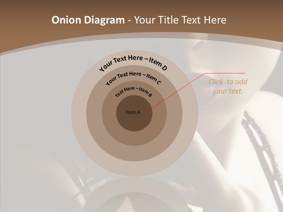 Sensual Woman With Red Rose PowerPoint Template