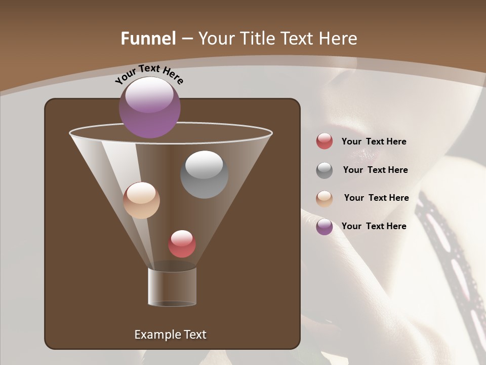 Sensual Woman With Red Rose PowerPoint Template