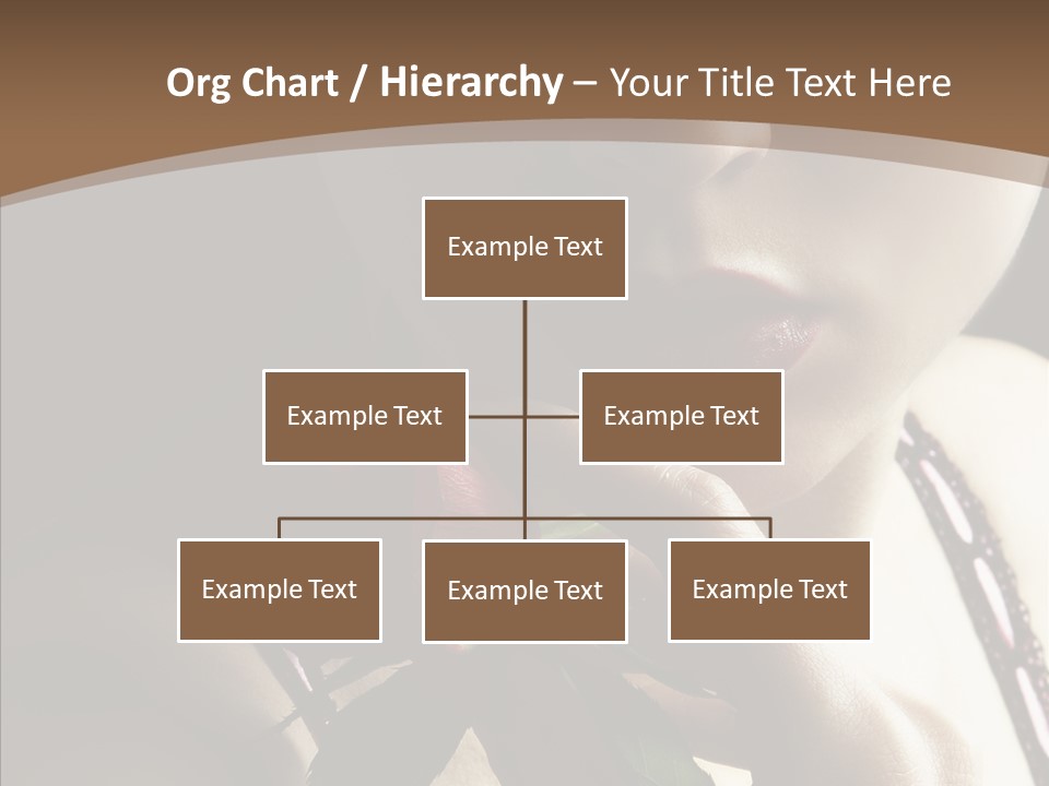 Sensual Woman With Red Rose PowerPoint Template