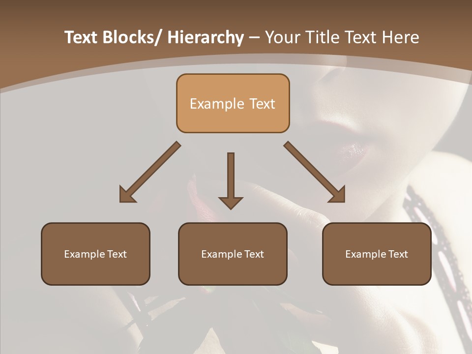 Sensual Woman With Red Rose PowerPoint Template