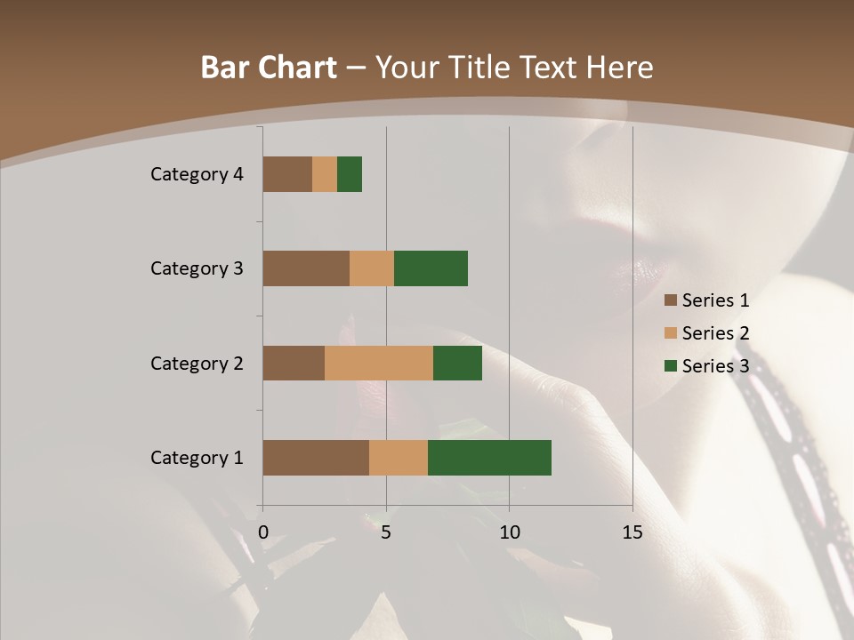 Sensual Woman With Red Rose PowerPoint Template