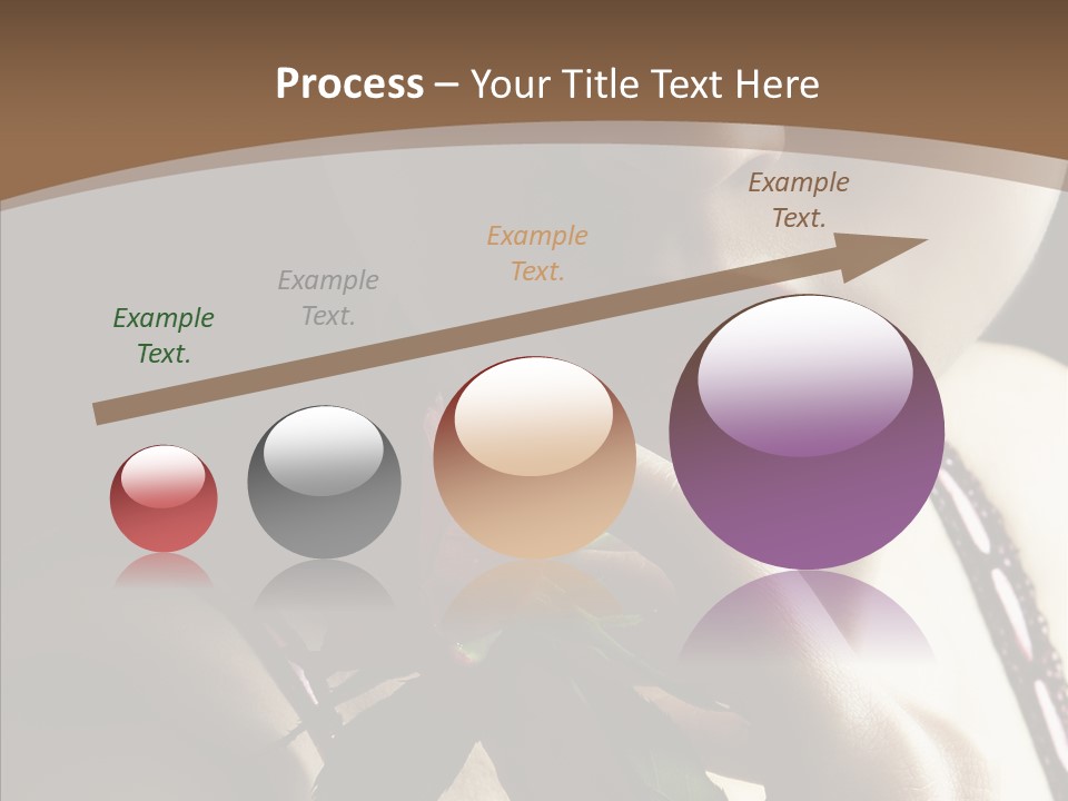 Sensual Woman With Red Rose PowerPoint Template