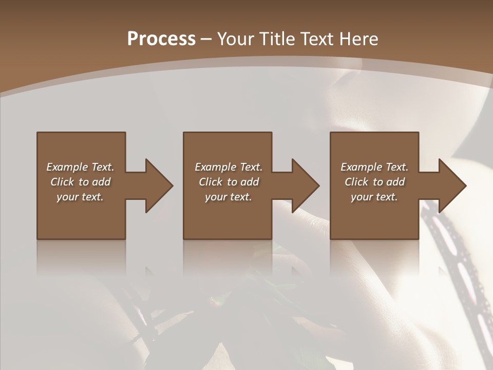 Sensual Woman With Red Rose PowerPoint Template