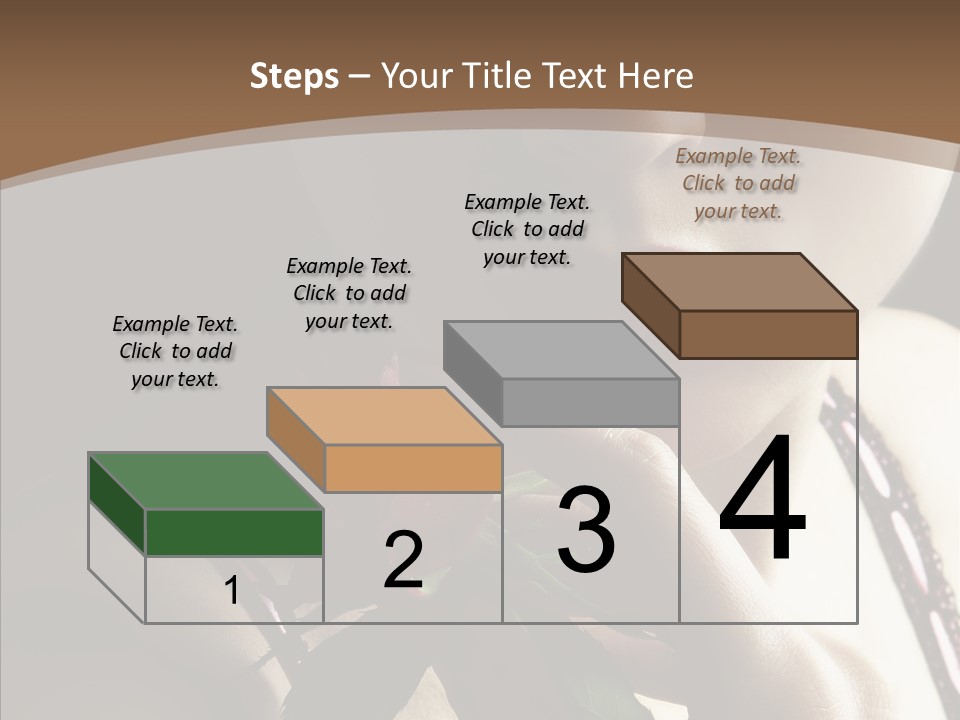 Sensual Woman With Red Rose PowerPoint Template