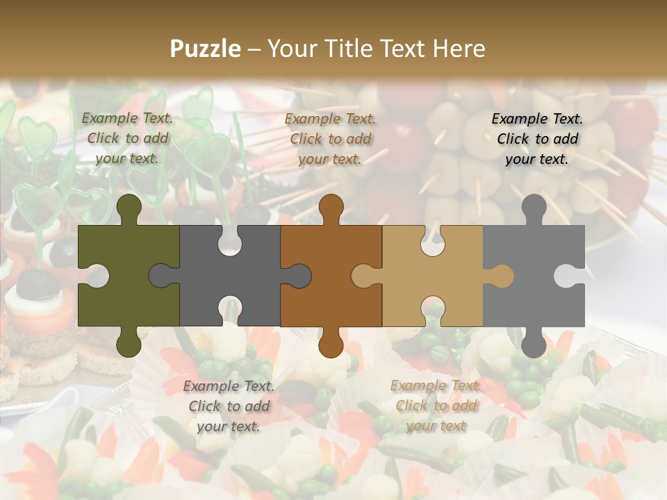 Wedding Pastry Buffet PowerPoint Template