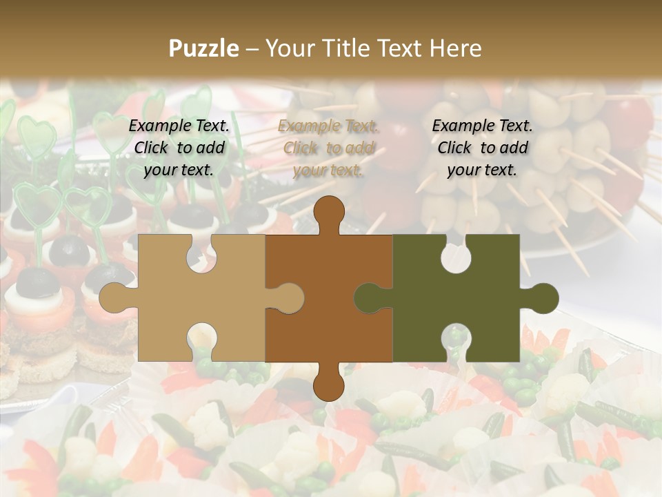 Wedding Pastry Buffet PowerPoint Template