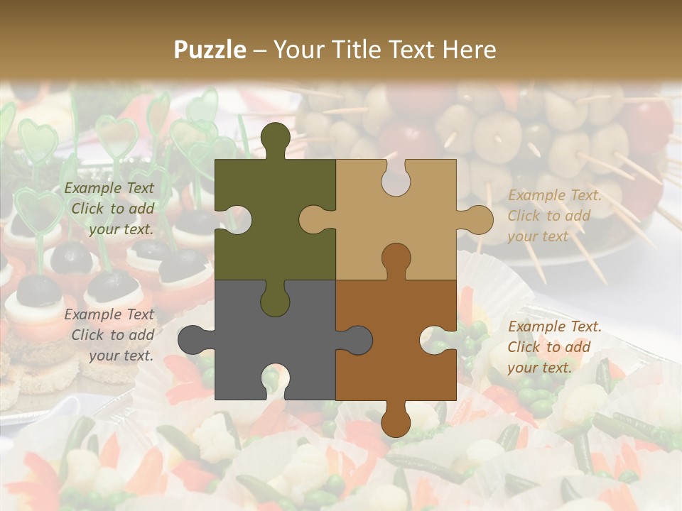 Wedding Pastry Buffet PowerPoint Template