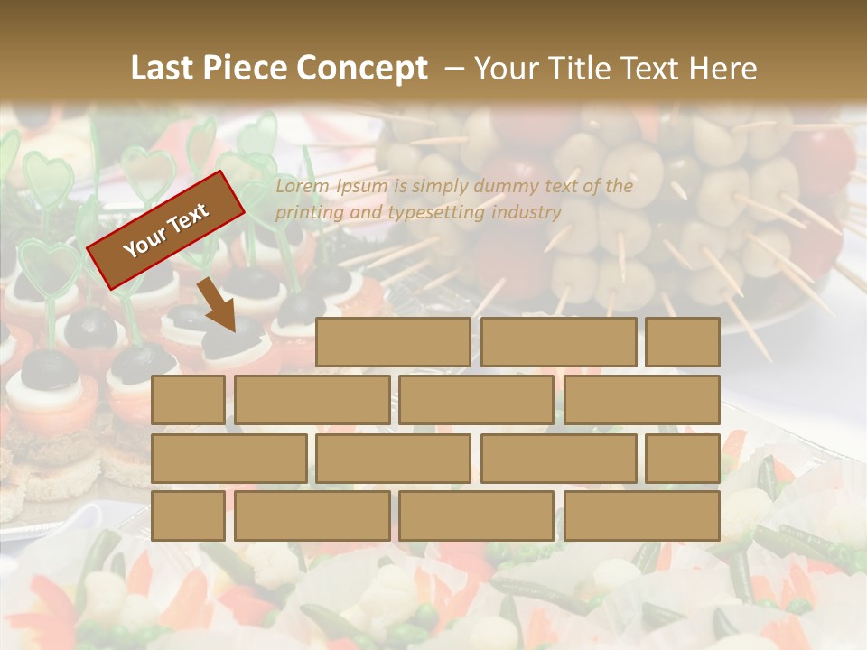 Wedding Pastry Buffet PowerPoint Template