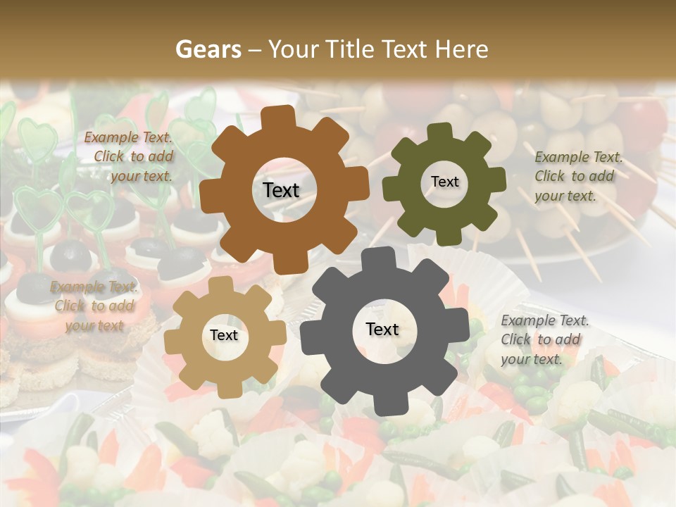 Wedding Pastry Buffet PowerPoint Template