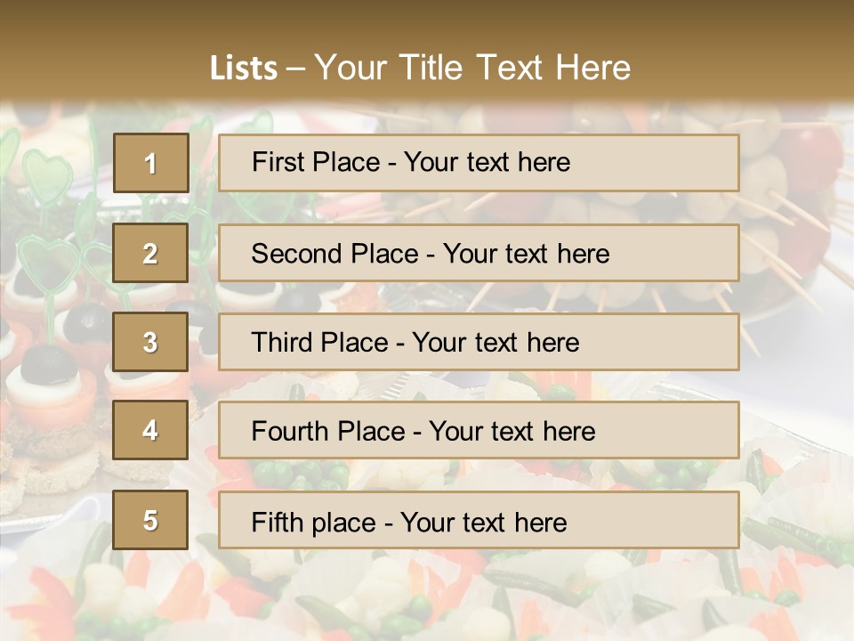 Wedding Pastry Buffet PowerPoint Template