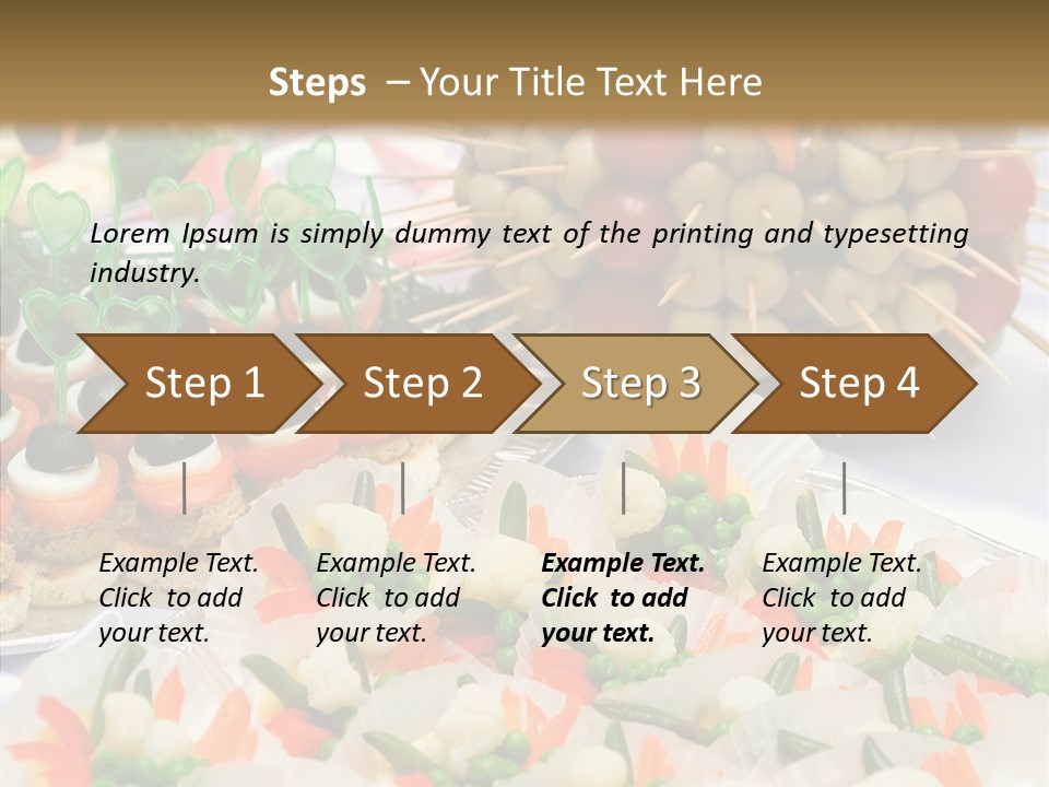 Wedding Pastry Buffet PowerPoint Template