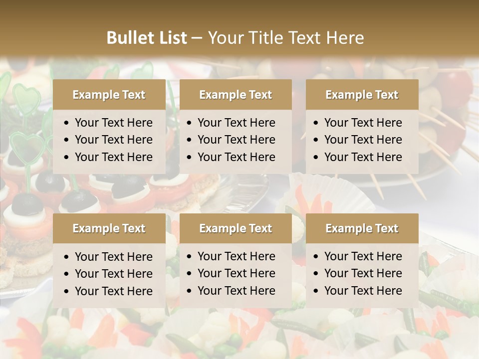 Wedding Pastry Buffet PowerPoint Template