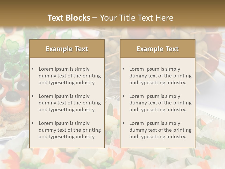 Wedding Pastry Buffet PowerPoint Template