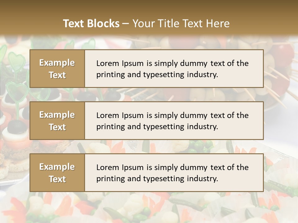 Wedding Pastry Buffet PowerPoint Template