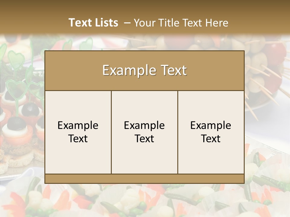 Wedding Pastry Buffet PowerPoint Template