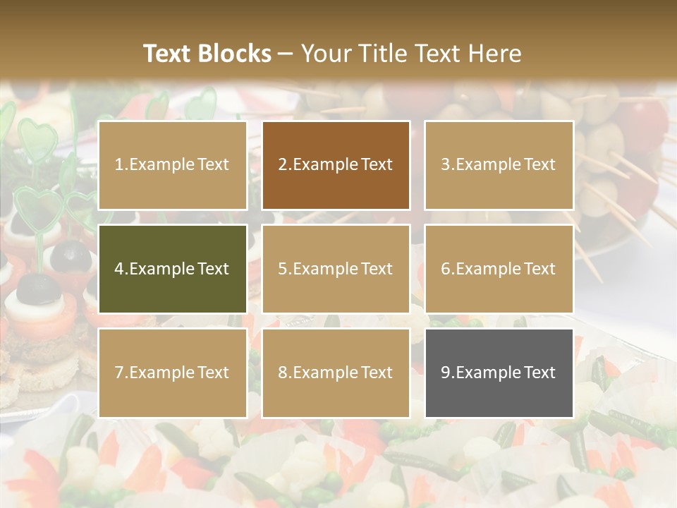 Wedding Pastry Buffet PowerPoint Template