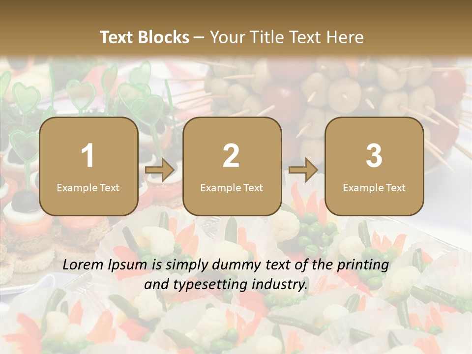 Wedding Pastry Buffet PowerPoint Template