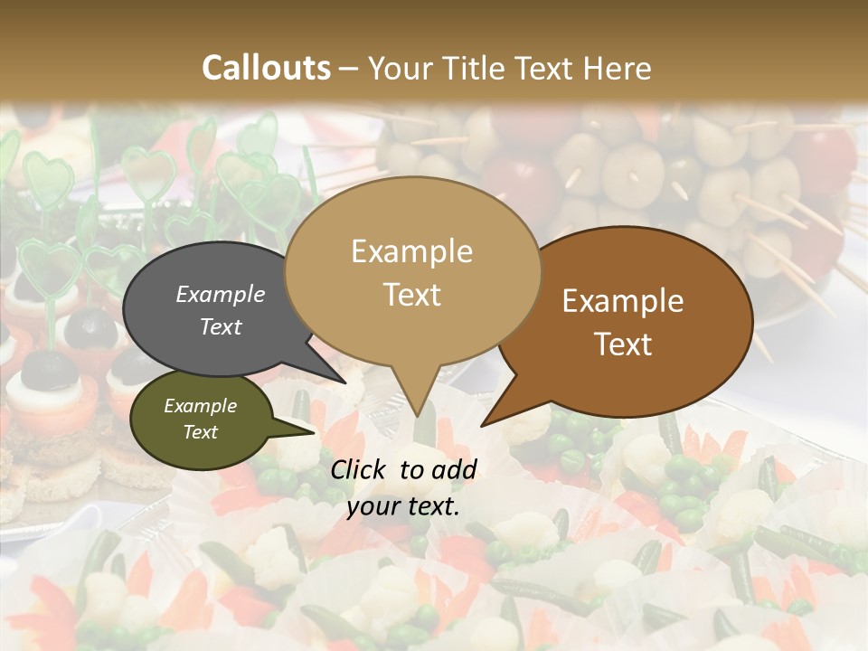 Wedding Pastry Buffet PowerPoint Template