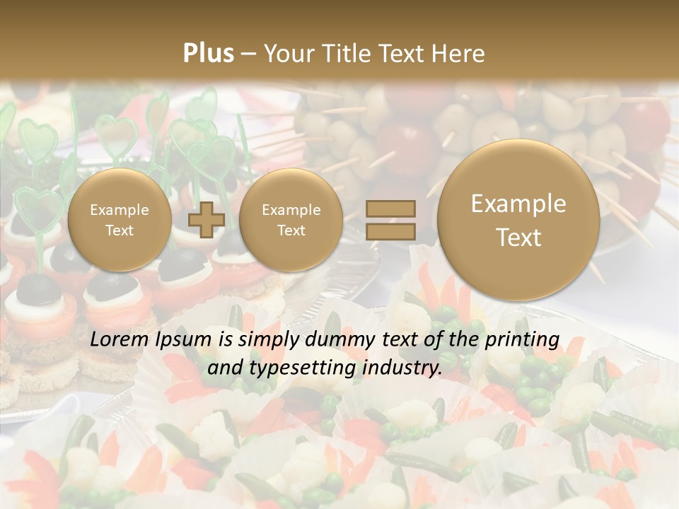 Wedding Pastry Buffet PowerPoint Template