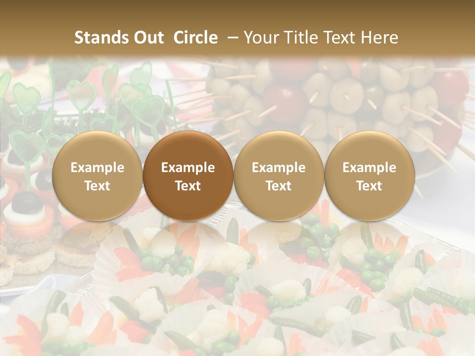 Wedding Pastry Buffet PowerPoint Template