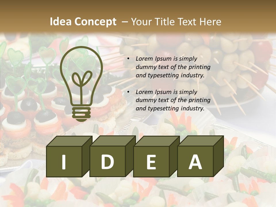 Wedding Pastry Buffet PowerPoint Template