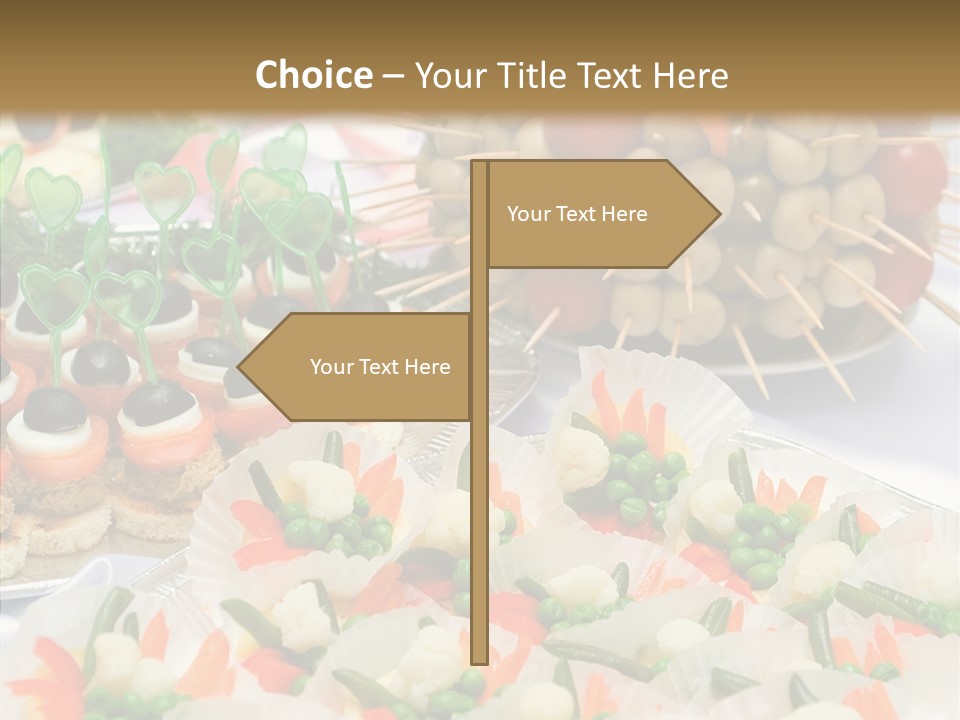 Wedding Pastry Buffet PowerPoint Template