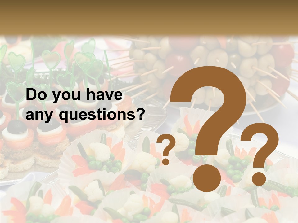 Wedding Pastry Buffet PowerPoint Template