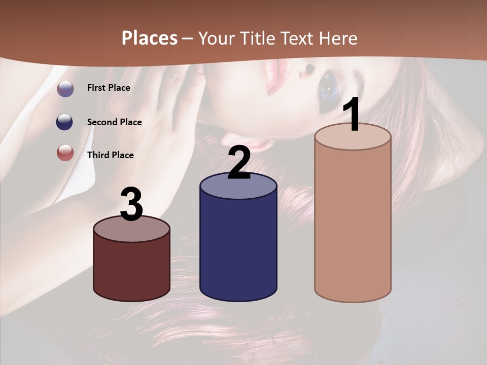 Hair Color Blurs Female PowerPoint Template
