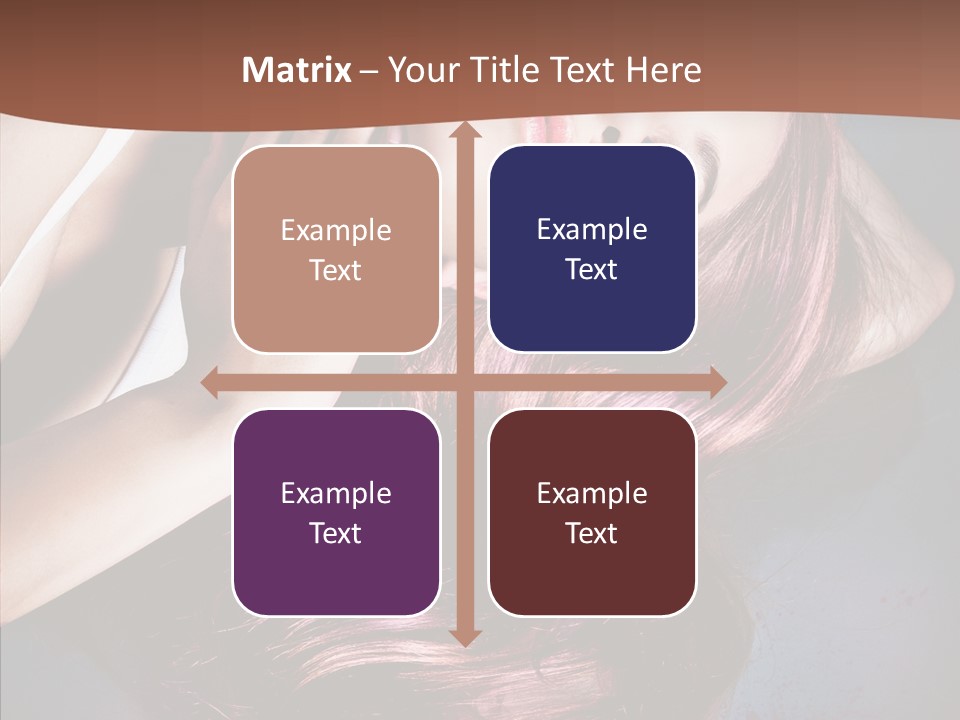 Hair Color Blurs Female PowerPoint Template