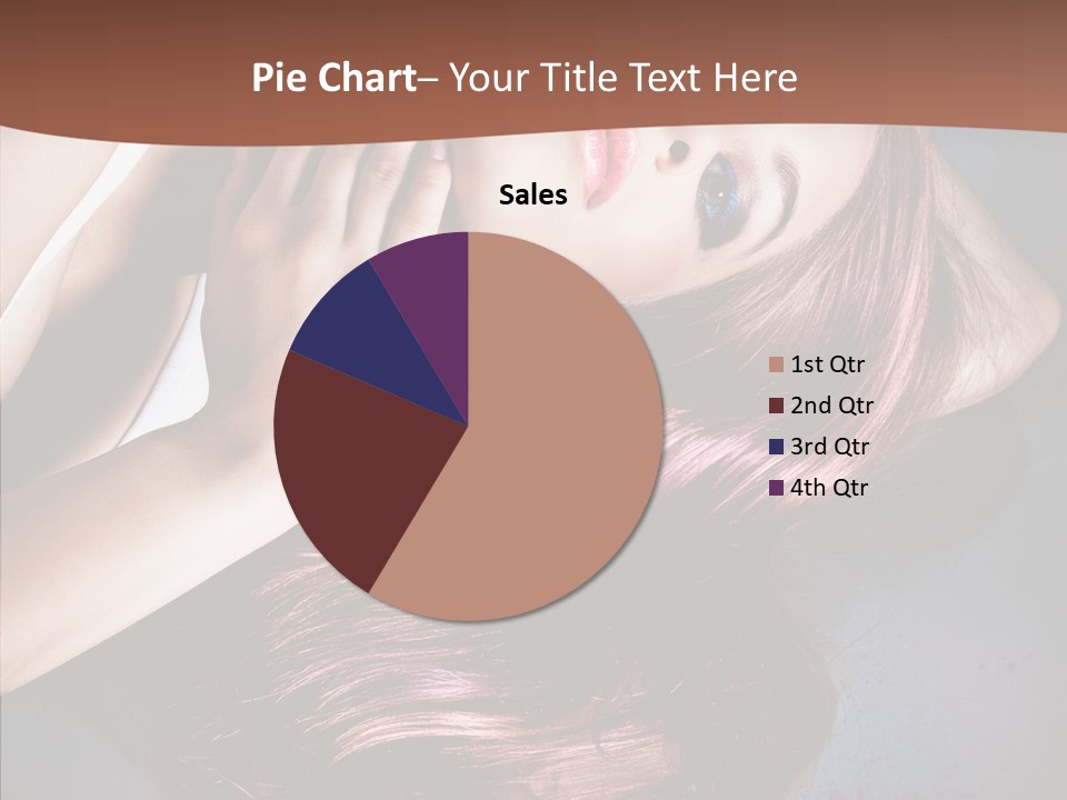Hair Color Blurs Female PowerPoint Template