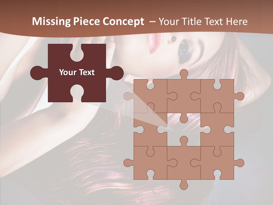 Hair Color Blurs Female PowerPoint Template