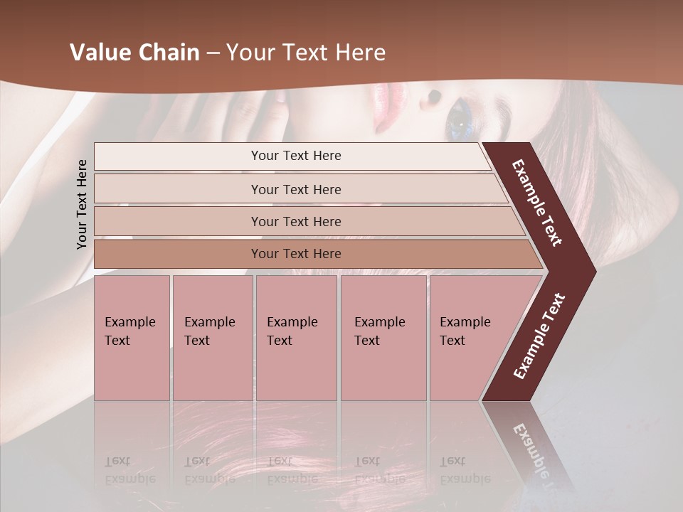 Hair Color Blurs Female PowerPoint Template