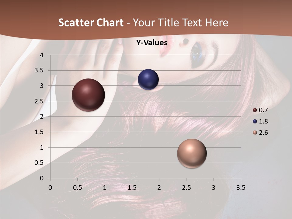 Hair Color Blurs Female PowerPoint Template